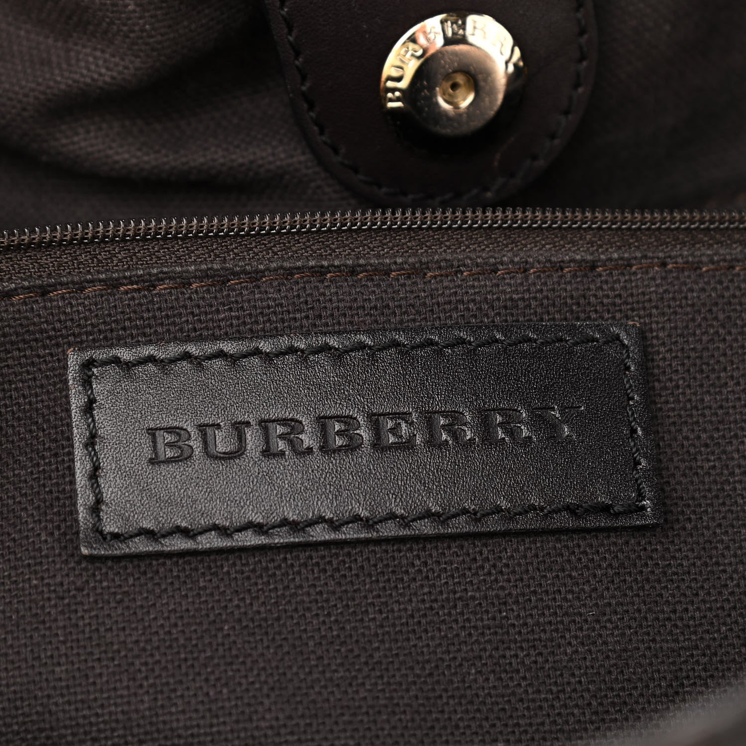 Burberry Haymarket Check Medium Brogue Tassel Tote 5 of 19