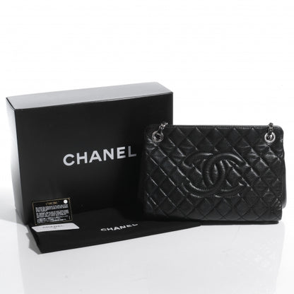 Chanel Caviar CC Timeless Shopping Tote Black 5 of 8