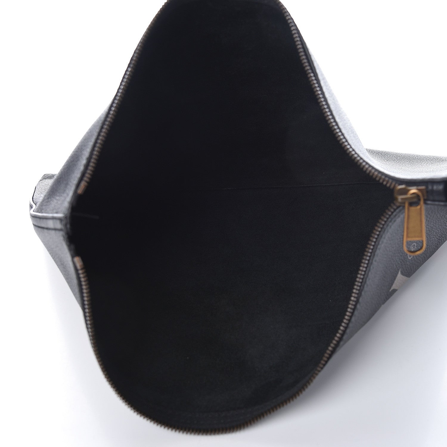Gucci Pebbled Calfskin Large Logo Portfolio Clutch Black 5 of 6