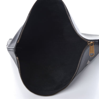 Gucci Pebbled Calfskin Large Logo Portfolio Clutch Black 5 of 6