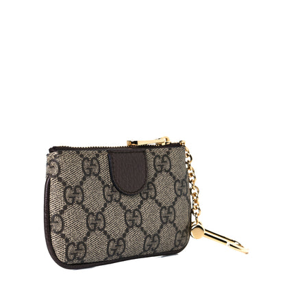 Gucci GG Supreme Monogram Web Ophidia Key Case Beige New Acero 2 of 8