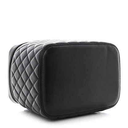 Chanel Lambskin Quilted Large Vanity Pouch Black 4 of 7