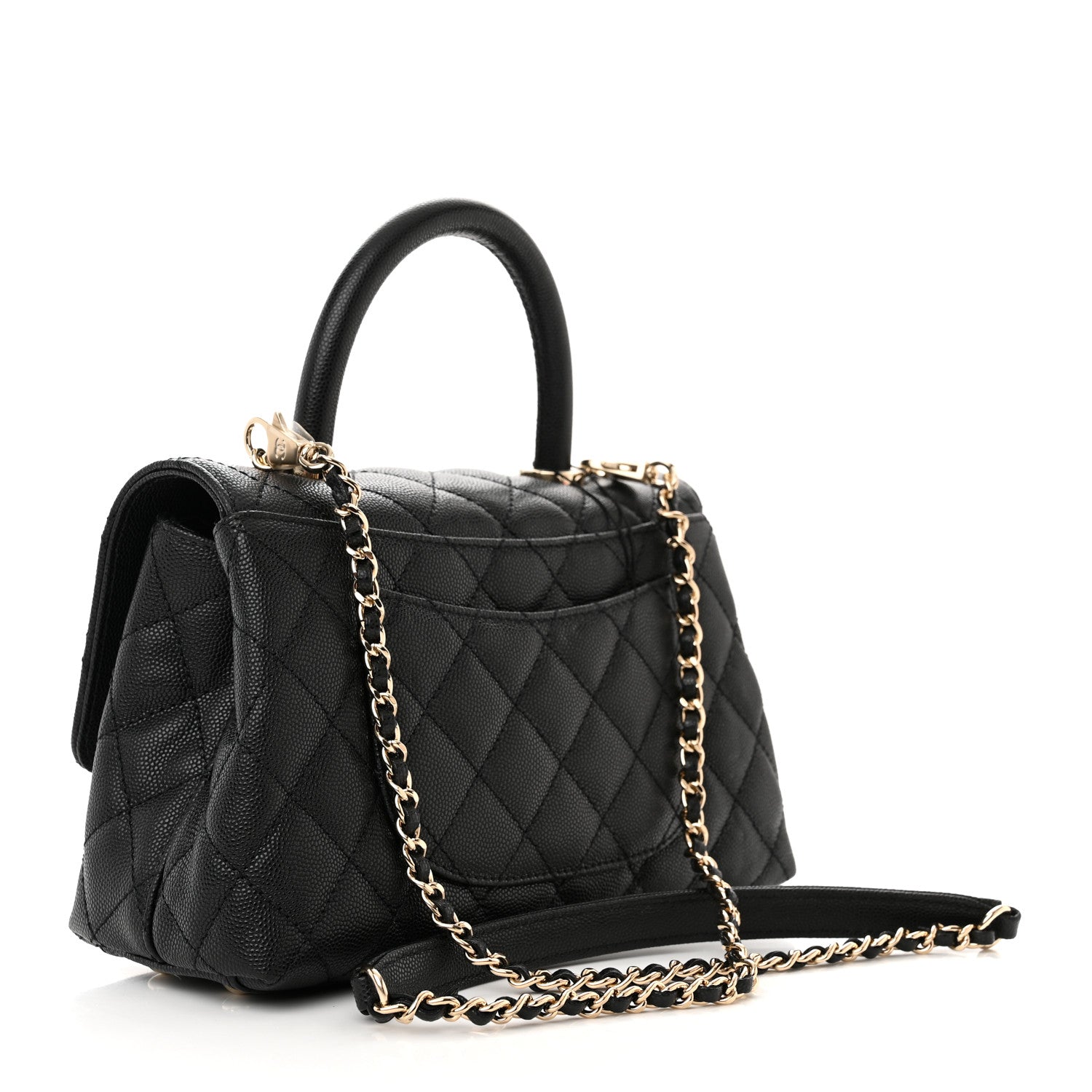 Chanel Caviar Quilted Mini Coco Handle Flap Black 3 of 11