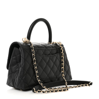 Chanel Caviar Quilted Mini Coco Handle Flap Black 3 of 11