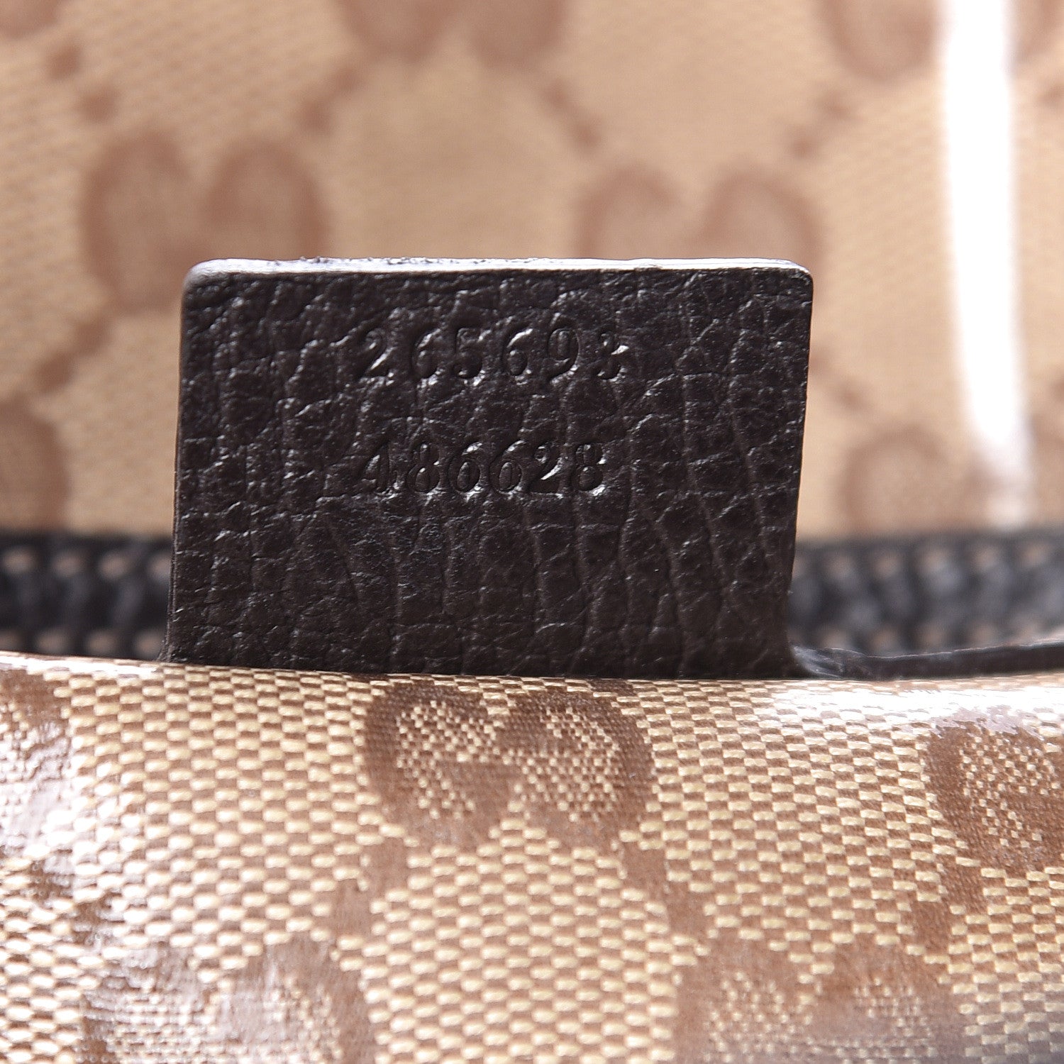 Gucci Crystal Monogram Joy Tote Dark Brown 7 of 10