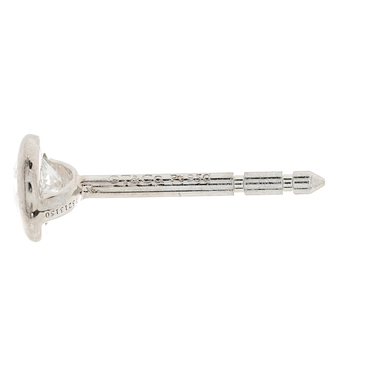 Platinum Diamond .42ctw Elsa Peretti Diamonds By The Yard Earrings