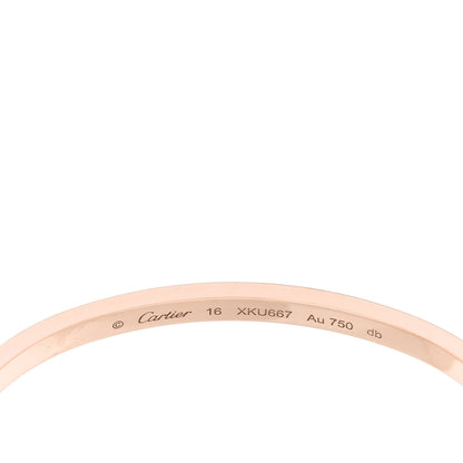 Cartier 18K Pink Gold Small LOVE Bracelet 16 6 of 8