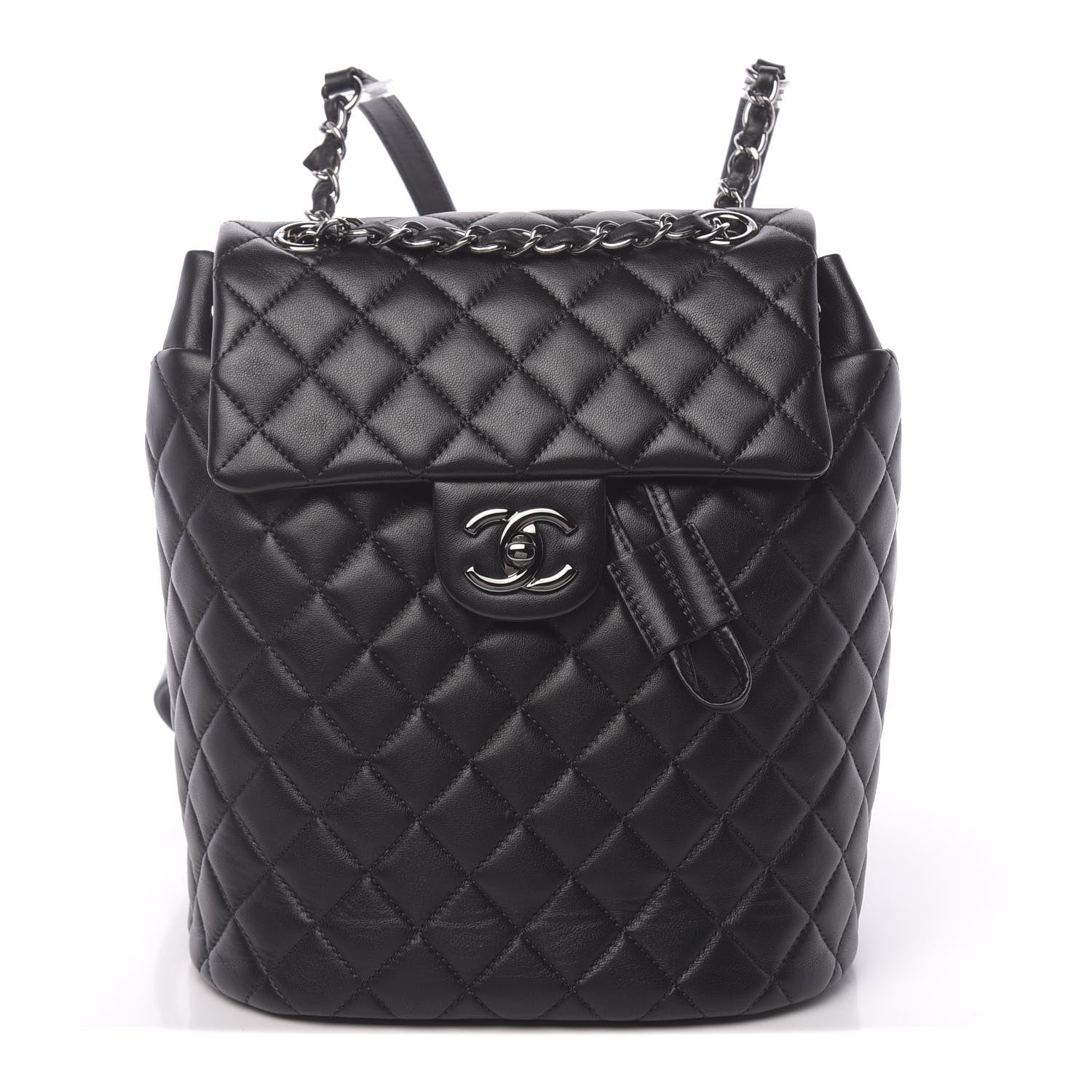 Chanel Lambskin Quilted Small Urban Spirit Backpack Black 1 of 9