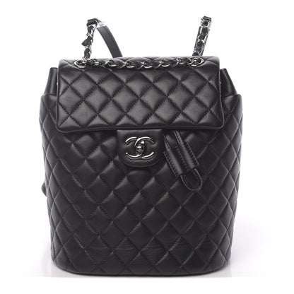 Chanel Lambskin Quilted Small Urban Spirit Backpack Black 1 of 9