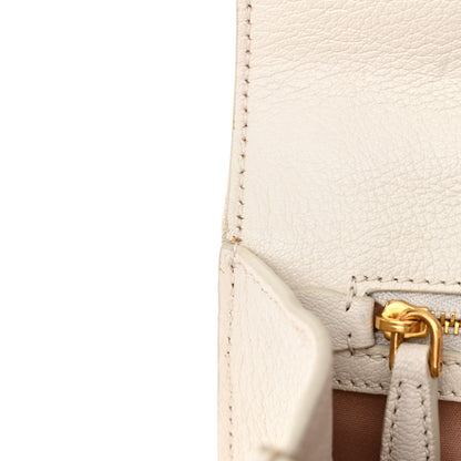 Miu Miu Raffia Madras Crystal Embellished Lady Shoulder Bag Naturale White 14 of 18