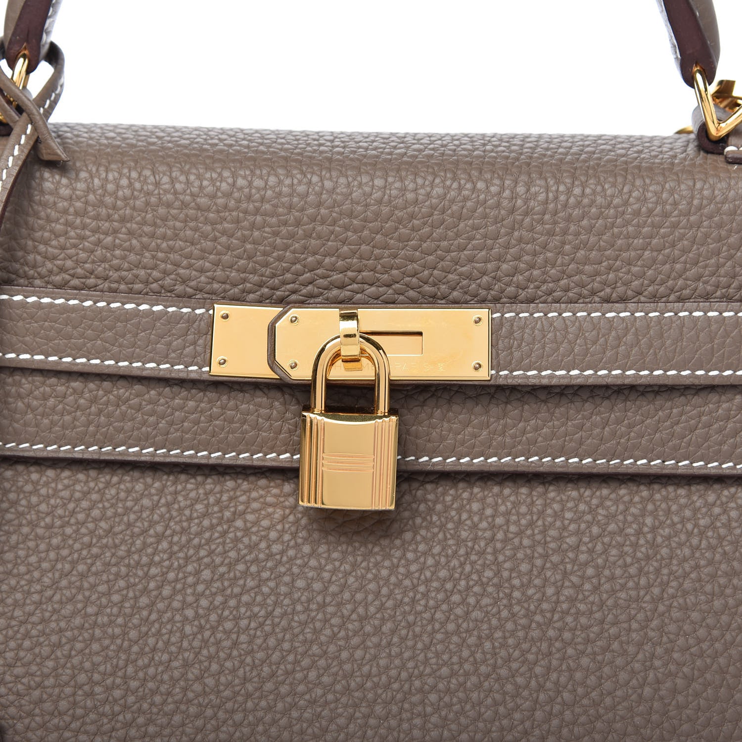 Hermes Togo Kelly Retourne 32 Etoupe 10 of 10