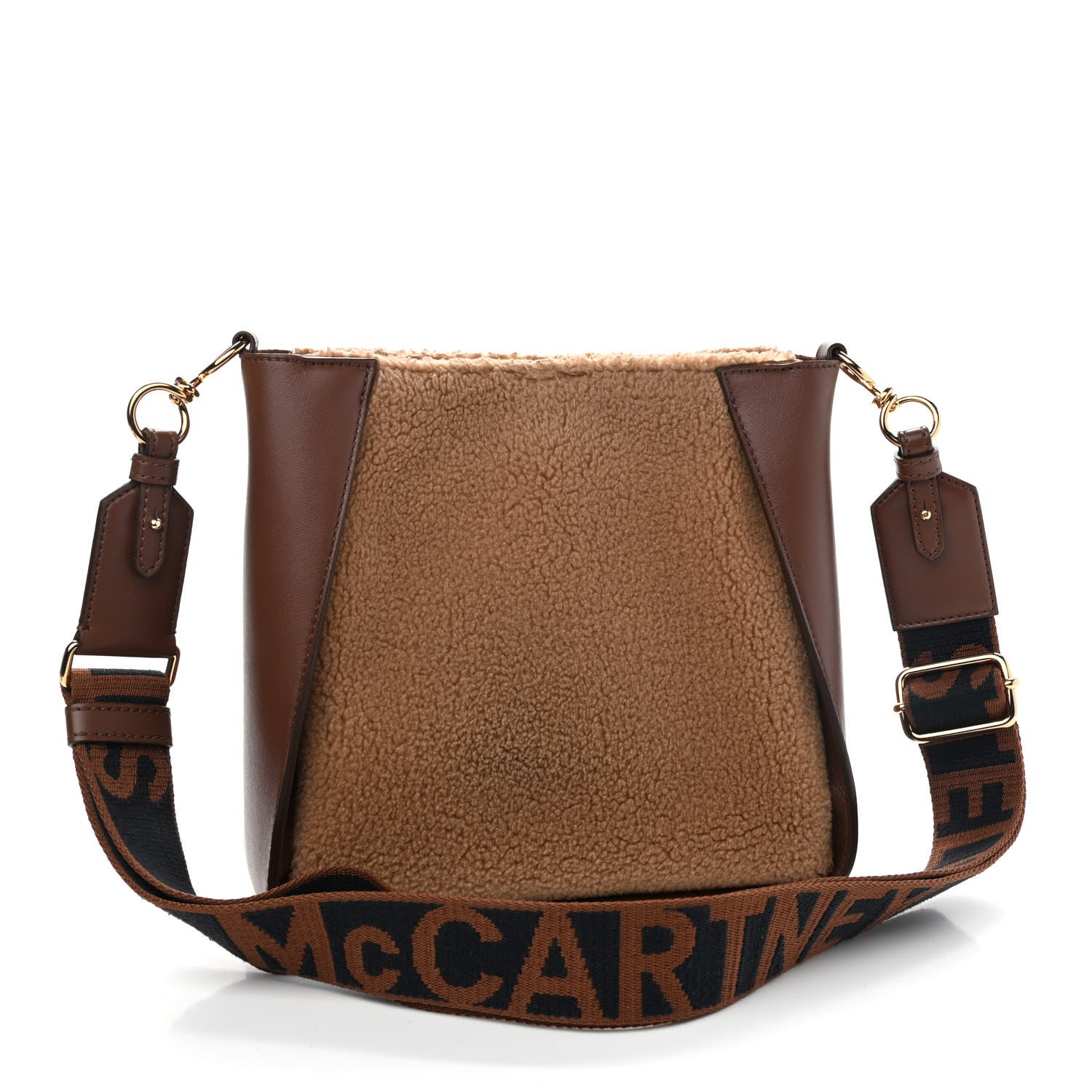 Stella McCartney Teddy Mat Logo Crossbody Biscuit 3 of 9