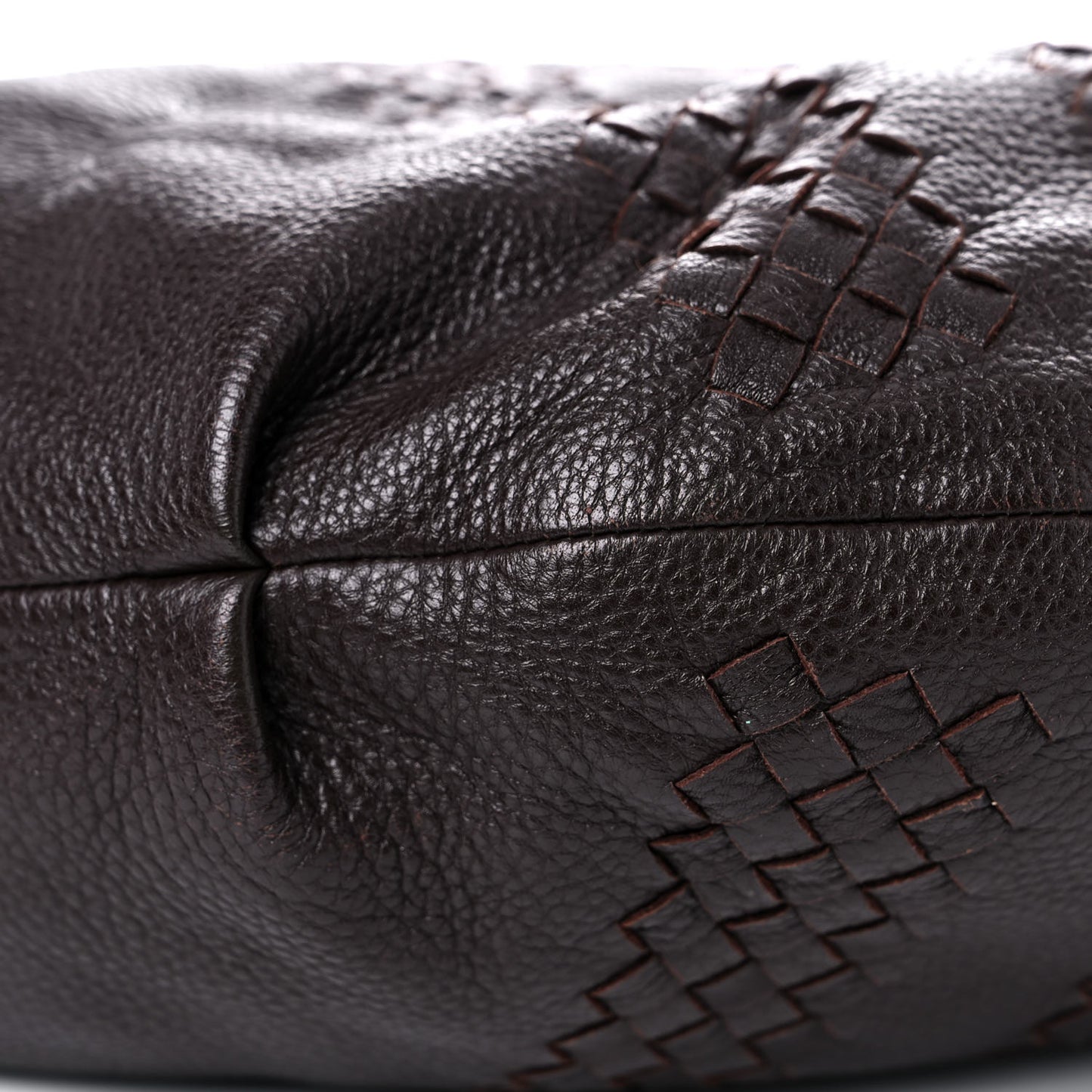 Nappa Intrecciato Veneta Hobo Ebano