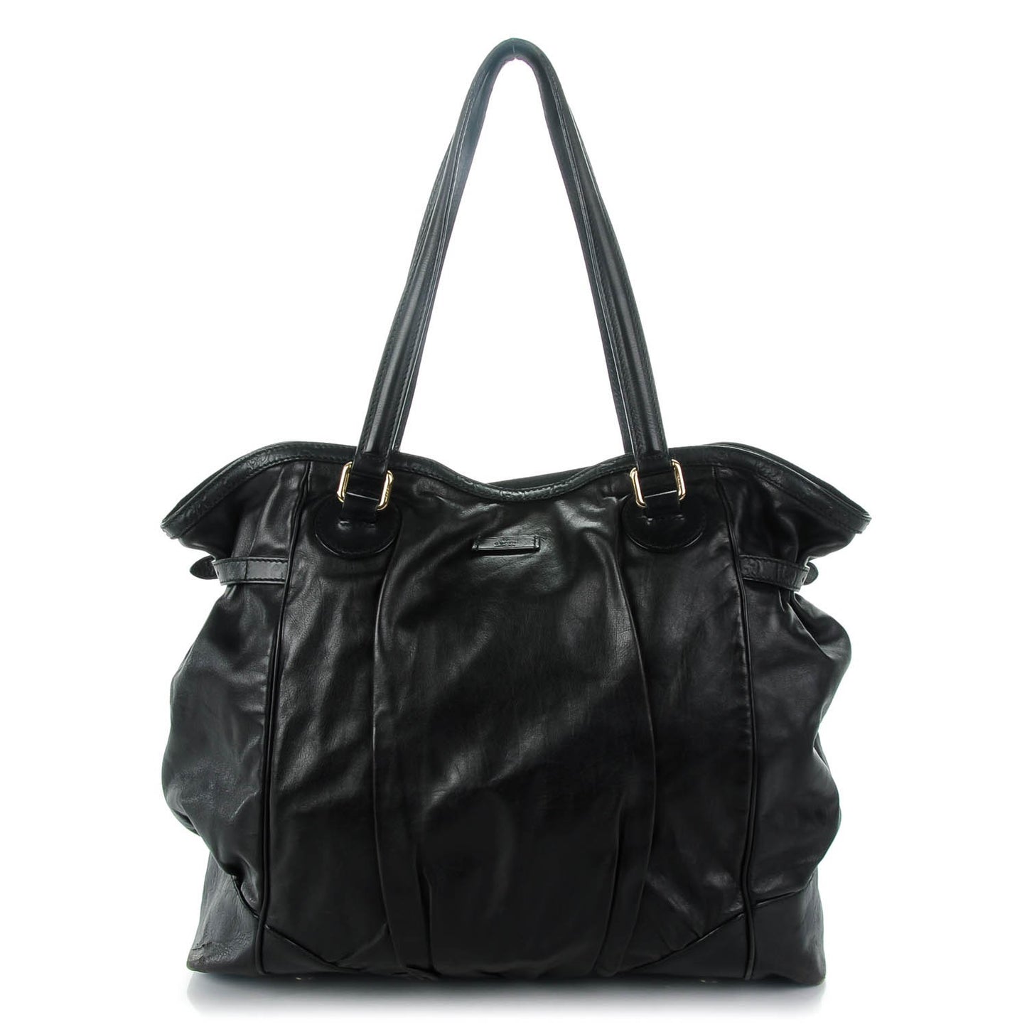 Calfskin Large Full Moon Tote Black