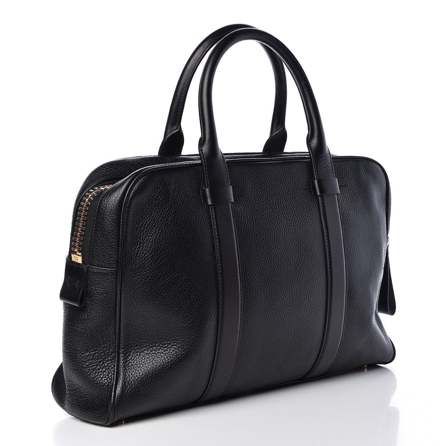 Tom Ford Calfskin Buckley Briefcase Black 3 of 10