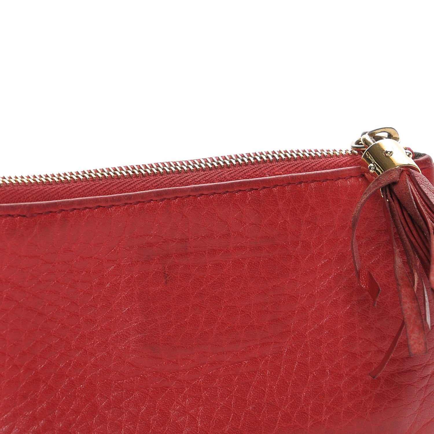 Gucci Pebbled Calfskin Soho Key Case Red 11 of 11