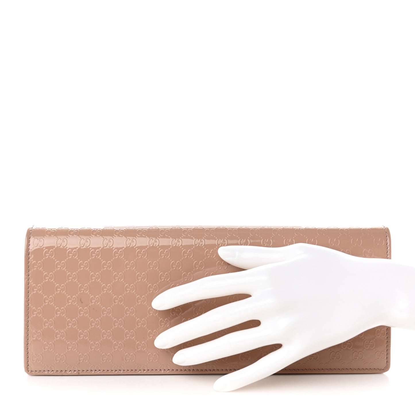 Patent Microguccissima Small Broadway Clutch Dark Cipria