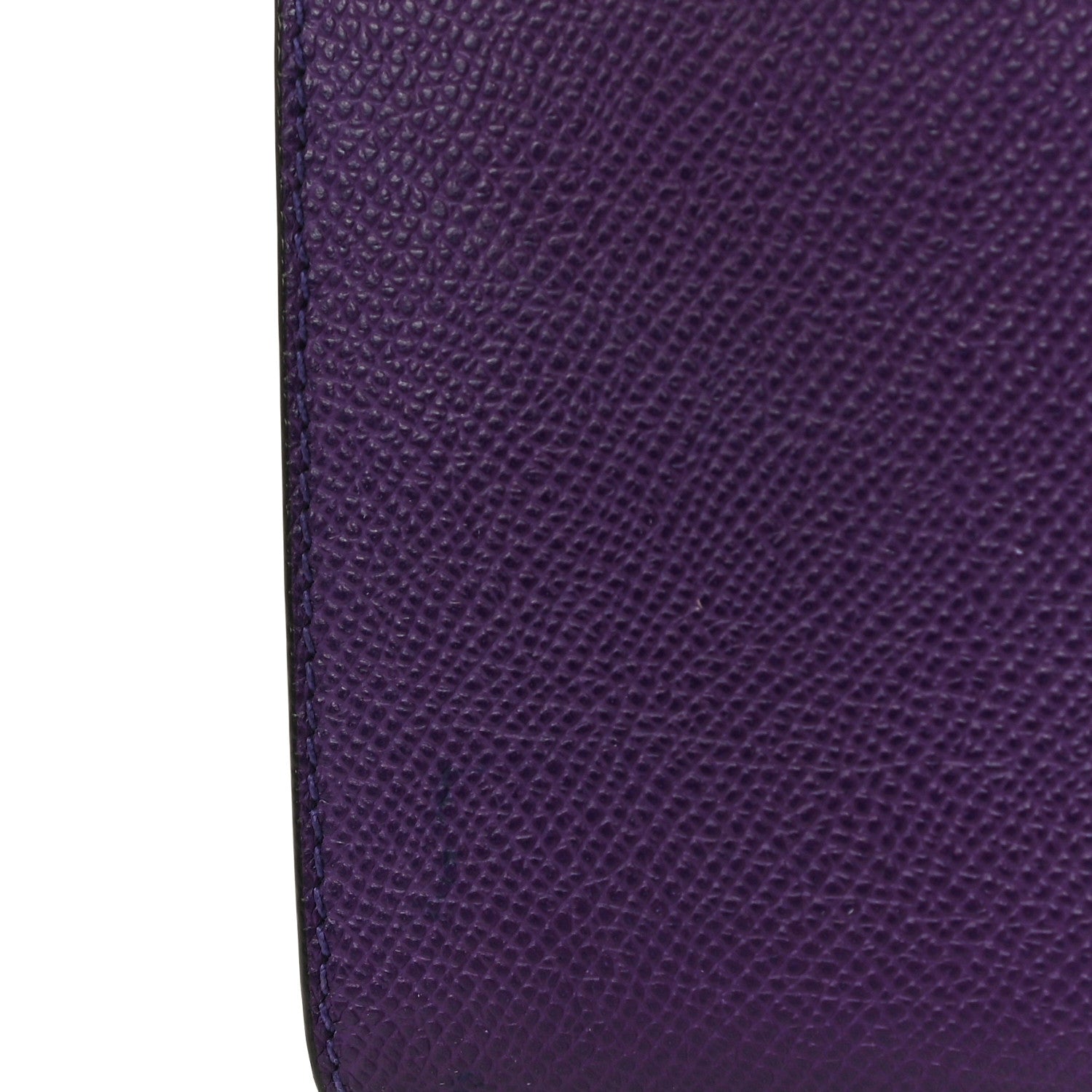 Celine Grained Calfskin Large Trotteur Multifunction Flap Wallet Purple 14 of 14