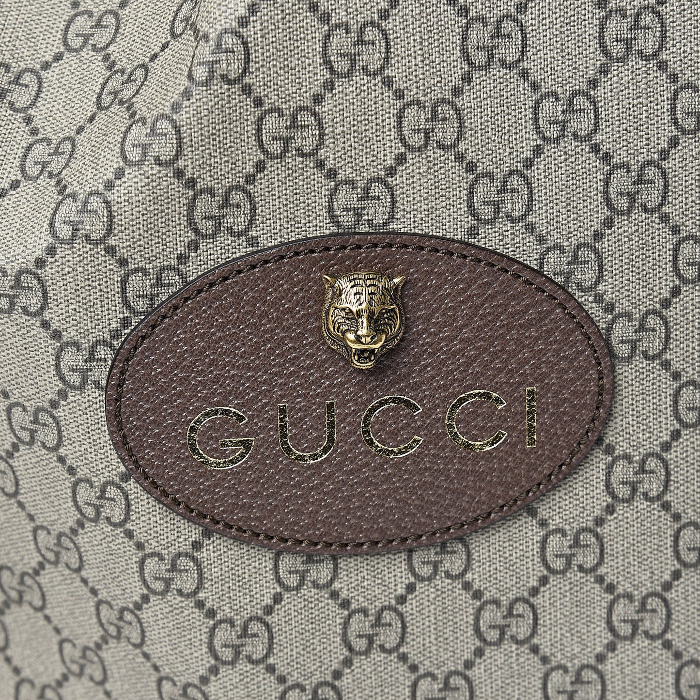 GG Supreme Monogram Neo Vintage Drawstring Backpack Beige New Acero Crop