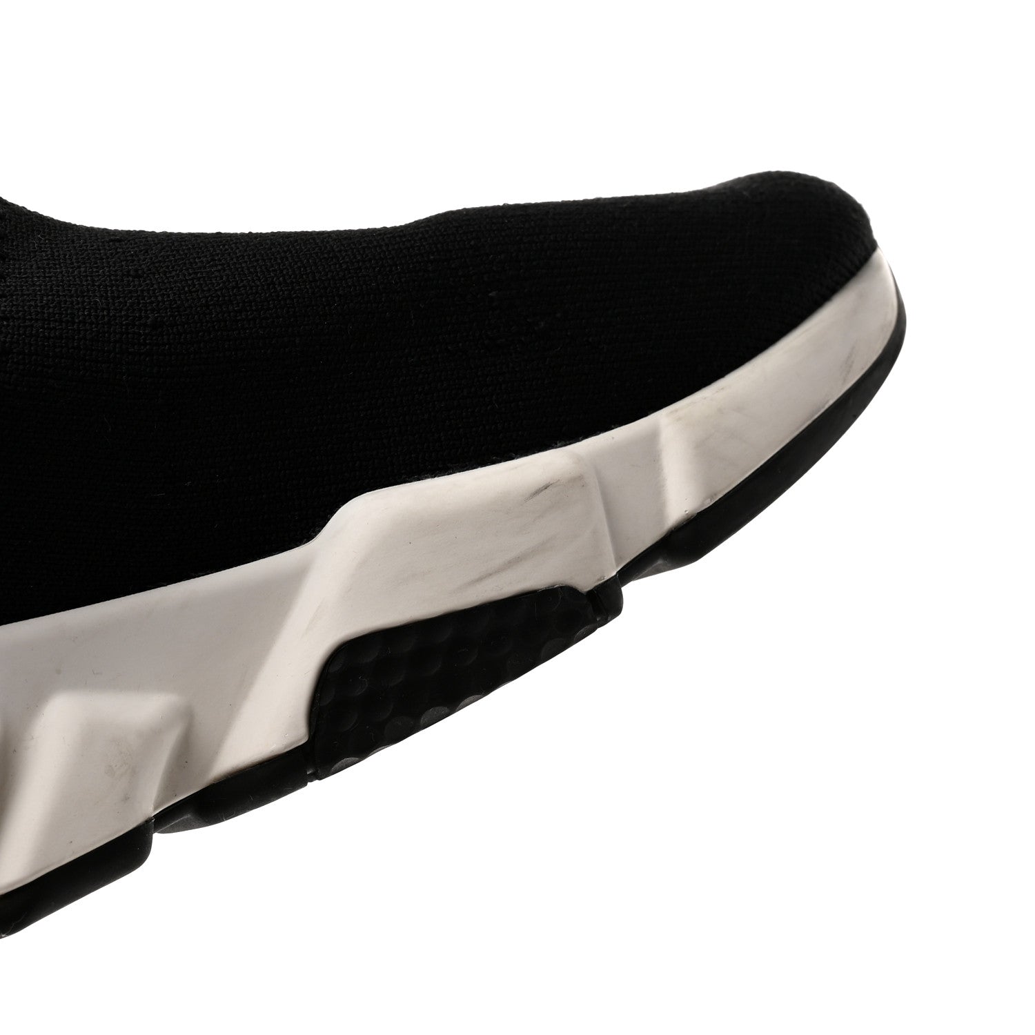 Balenciaga Technical 3D Recycled Knit Womens Speed Sneakers 40 Black White 10 of 13