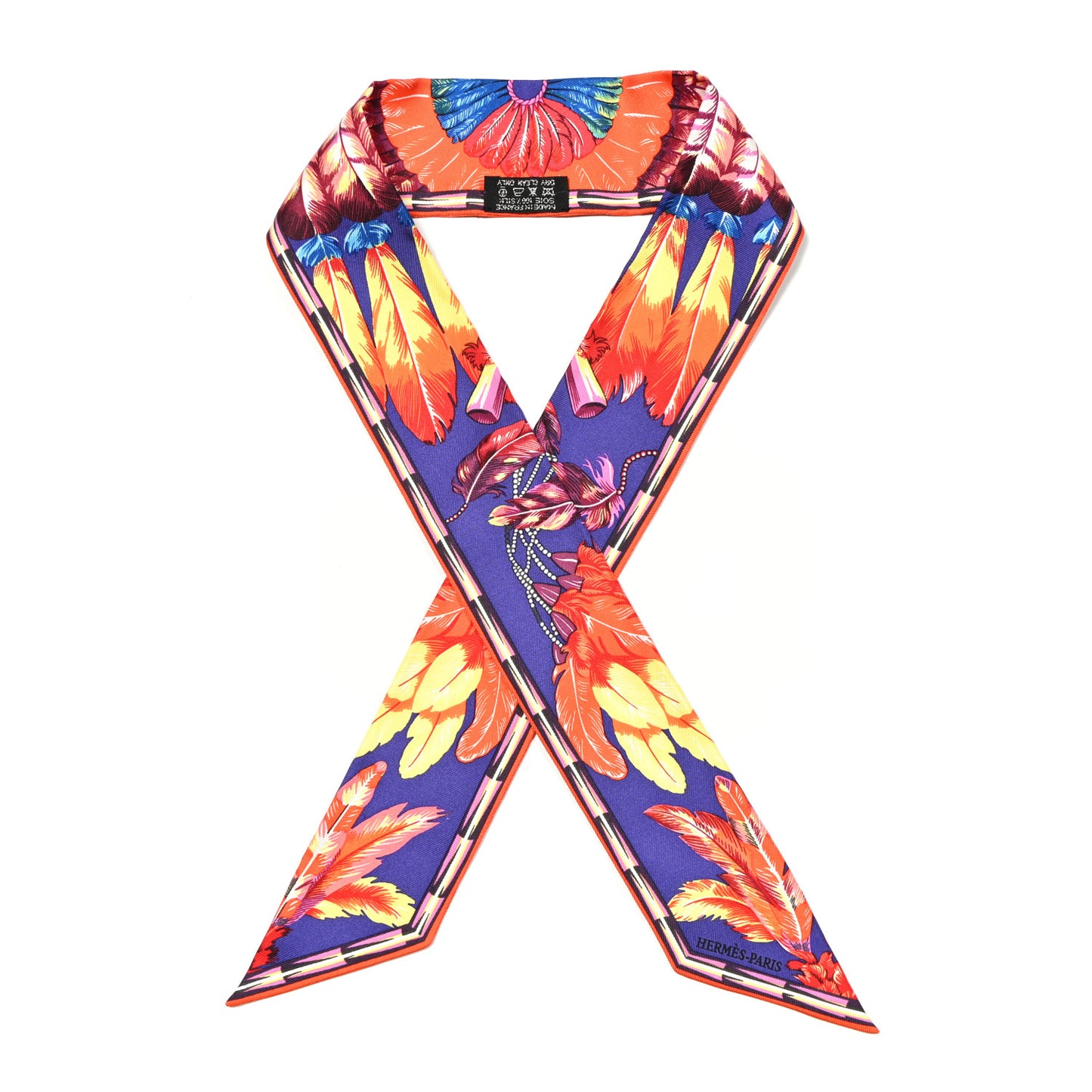Silk Brazil Twilly Iris Orange Jaune