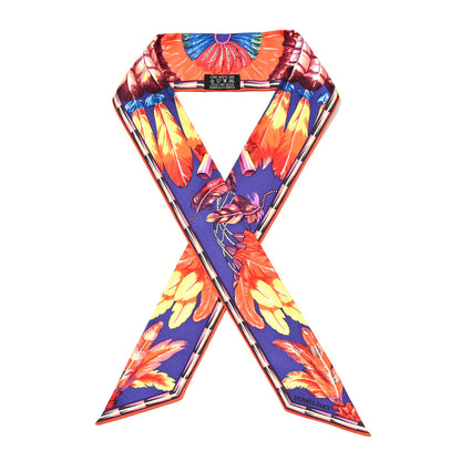 Hermes Silk Brazil Twilly Iris Orange Jaune 1 of 4