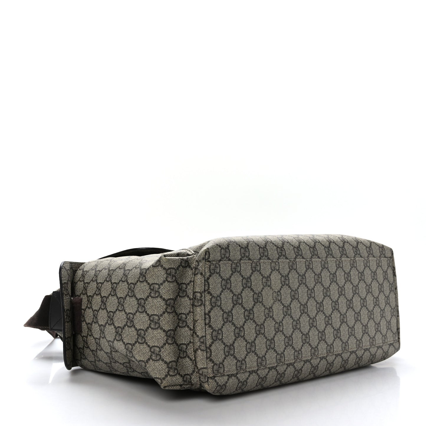 GG Plus Monogram Messenger Diaper Bag Dark Brown