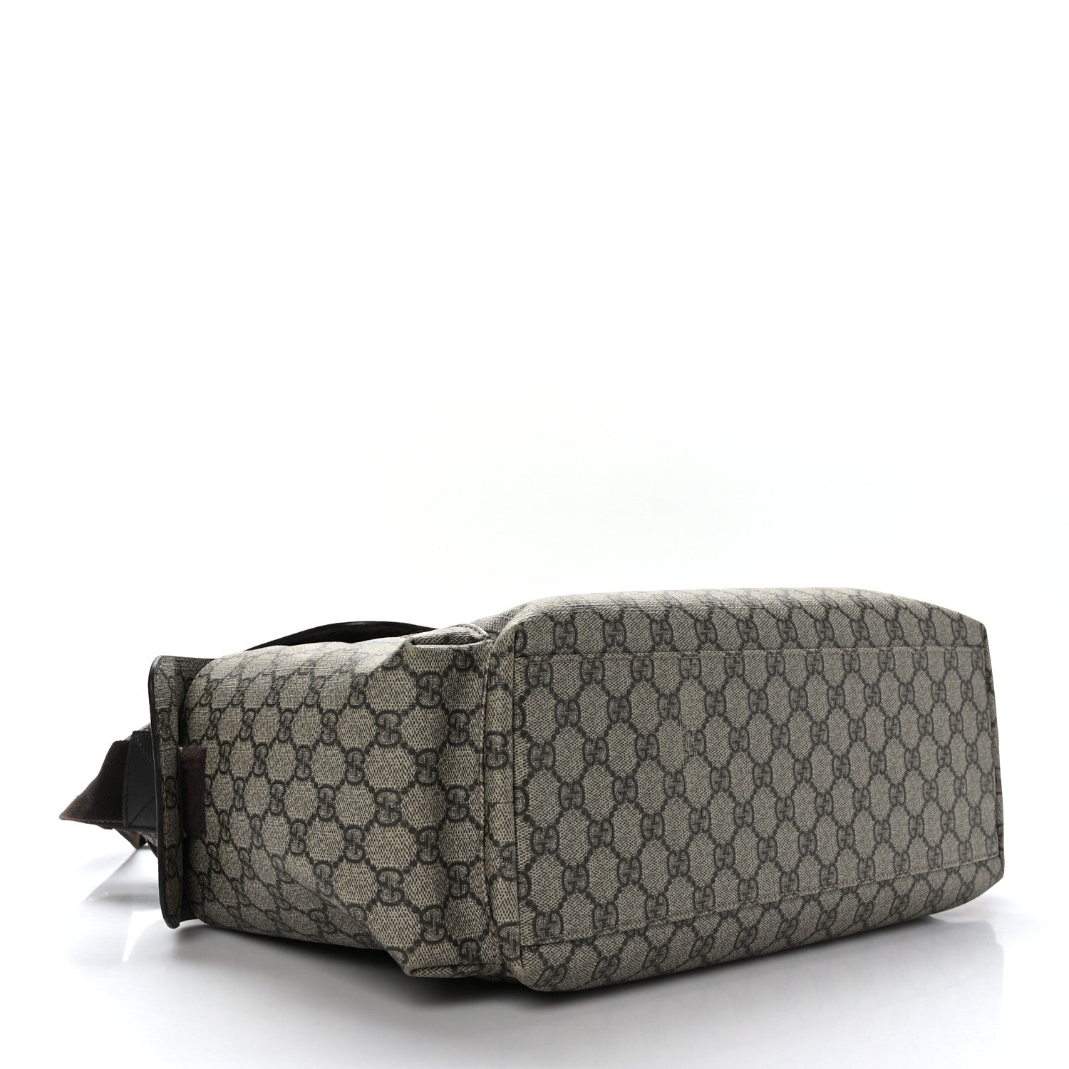 Gucci GG Plus Monogram Messenger Diaper Bag Dark Brown 4 of 9