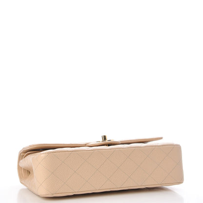Chanel Caviar Quilted Medium Double Flap Beige Clair 4 of 7