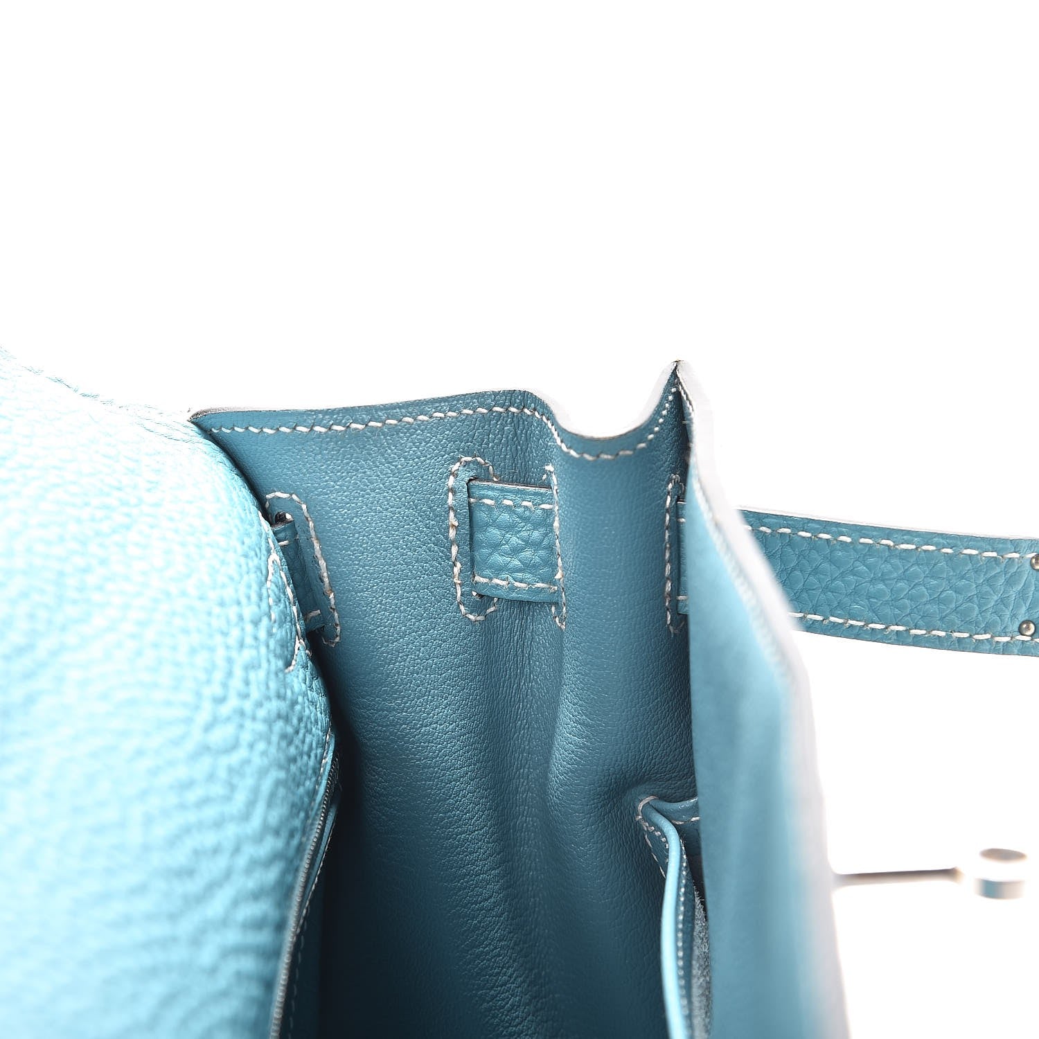Hermes Togo Sellier Kelly 28 Blue Jean 30 of 37