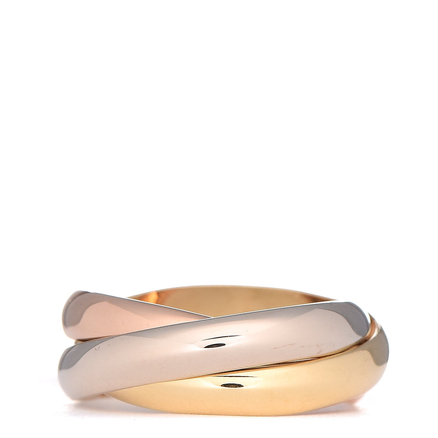 18K Pink Yellow White Gold Les Must De Trinity Ring 53 6.25
