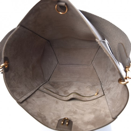 Celine Soft Grained Calfskin Sangle Bucket Bag Taupe 5 of 8