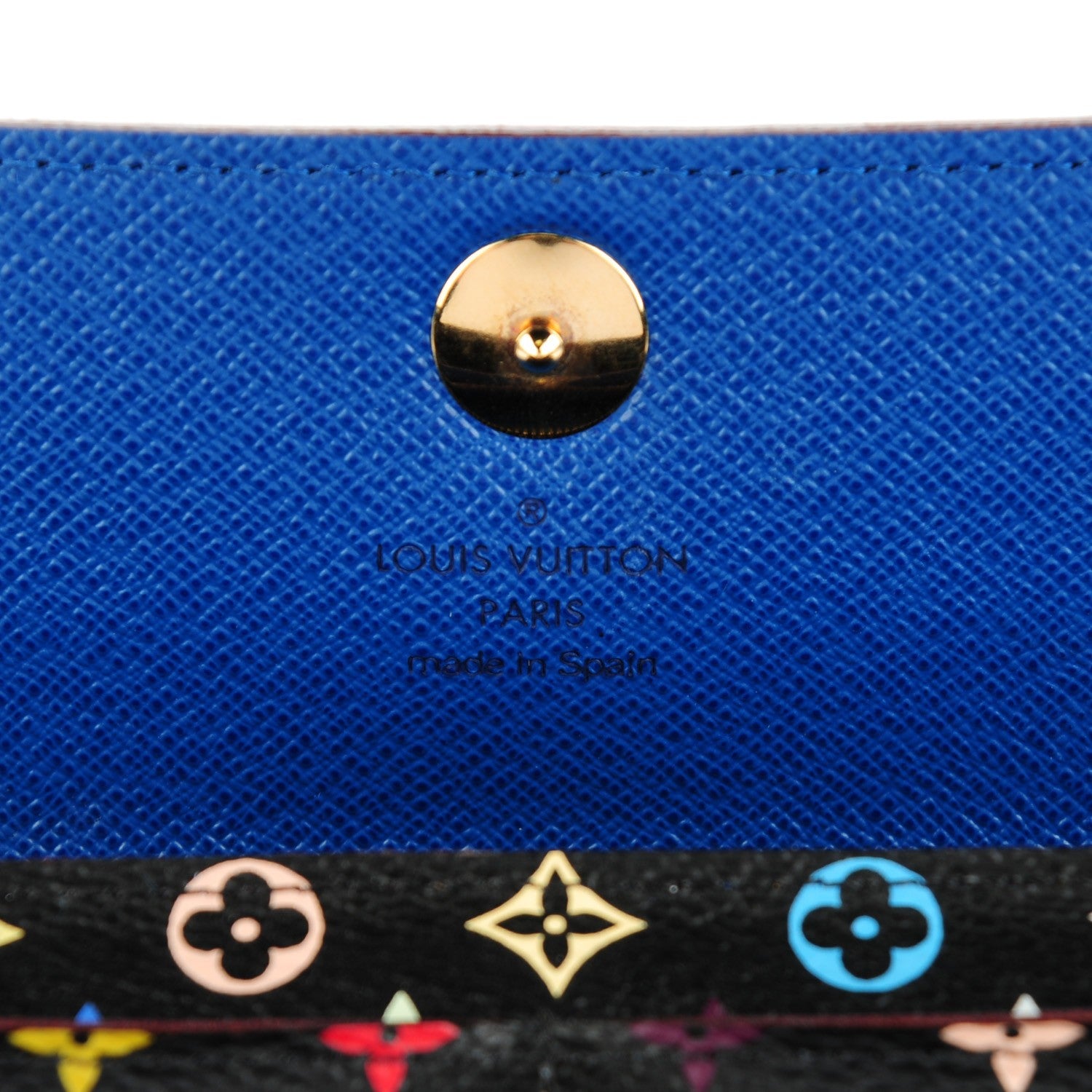 Louis Vuitton Monogram Multicolor Sarah Wallet Black Bleuet 10 of 11