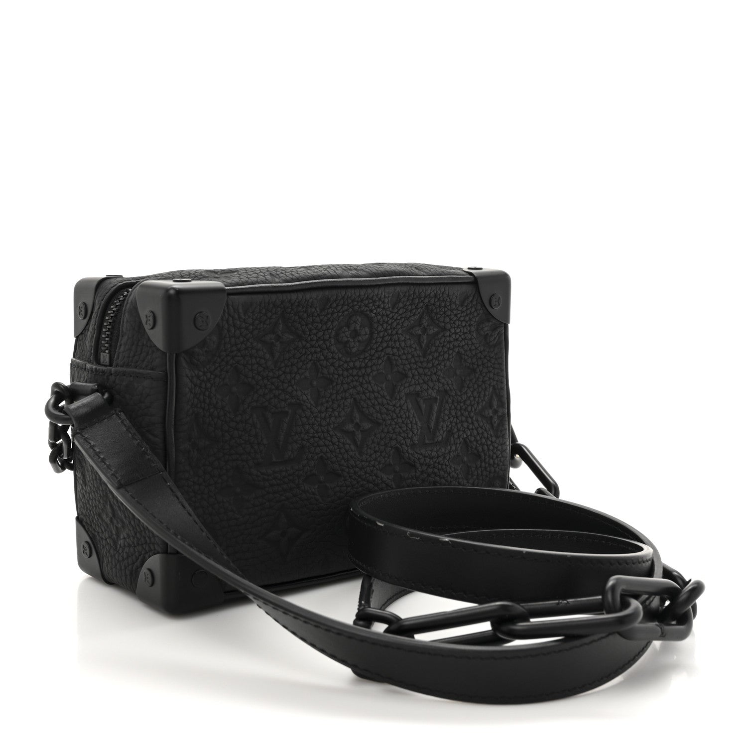Louis Vuitton Taurillon Monogram Mini Soft Trunk Black 3 of 10