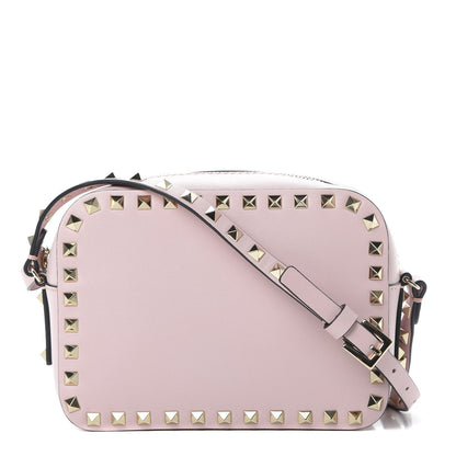 Valentino Garavani Calfskin Rockstud Camera Crossbody Bag Water Rose 1 of 9