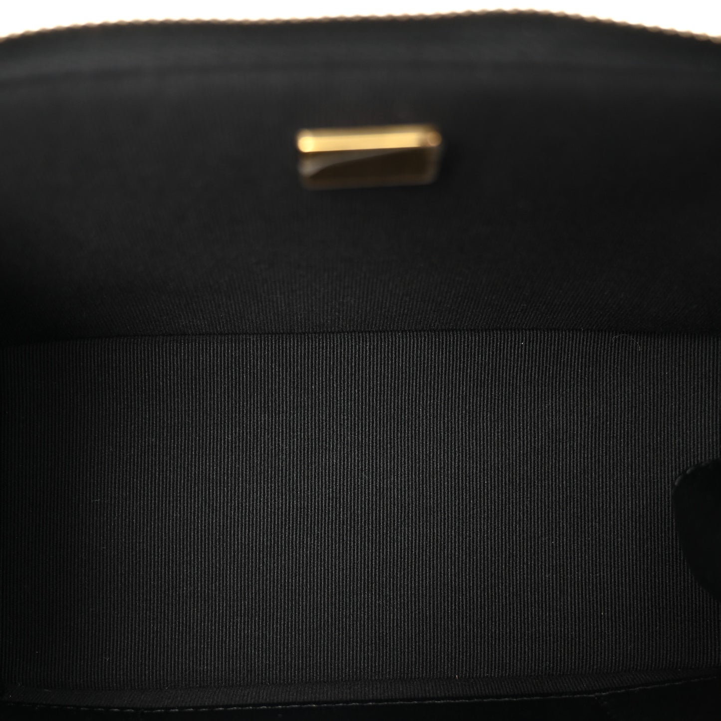 Lambskin Quilted Multi Pocket Top Handle Vanity With Chain Black