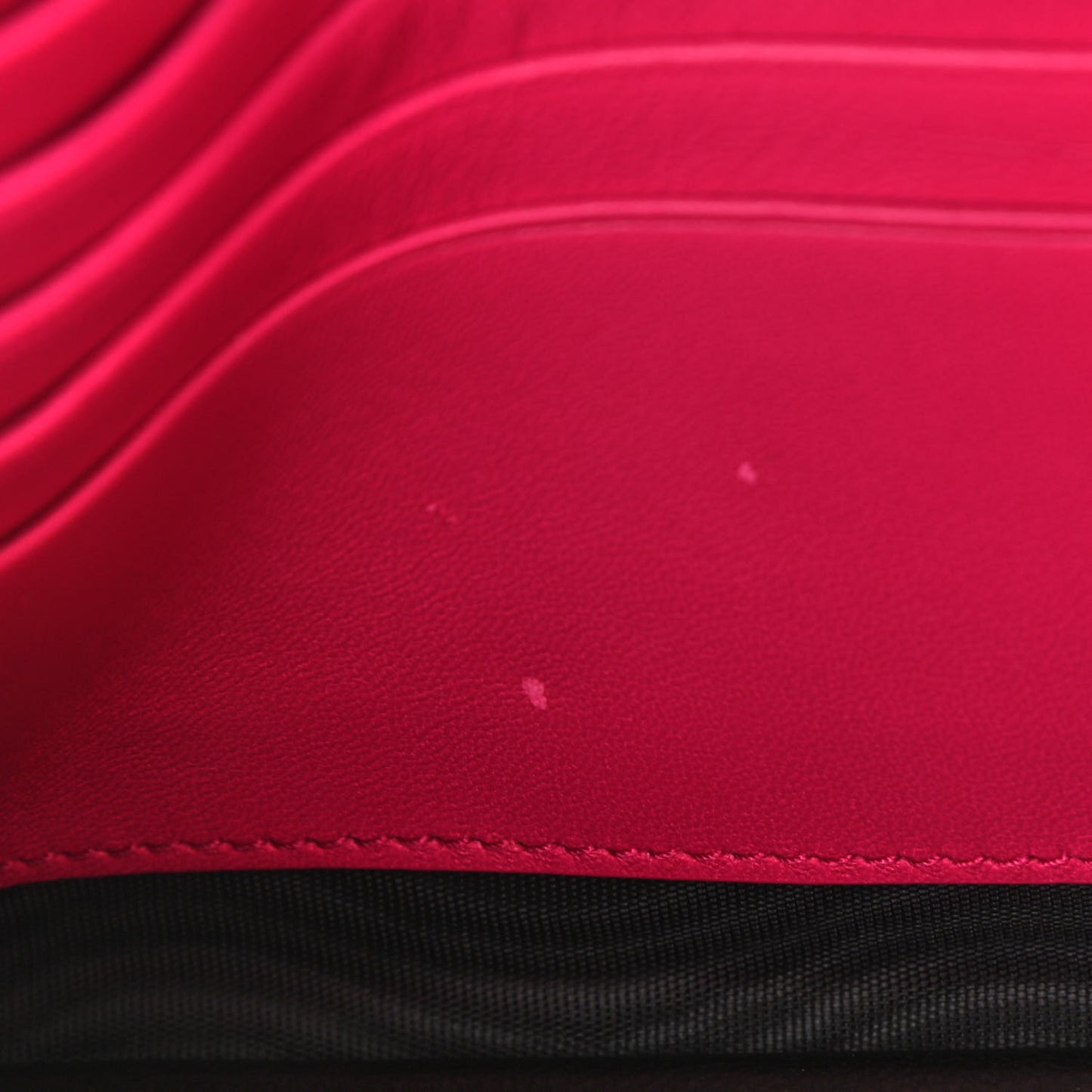 Patent Calfskin Monogram Kate Wallet On Chain Fresh Fuxia