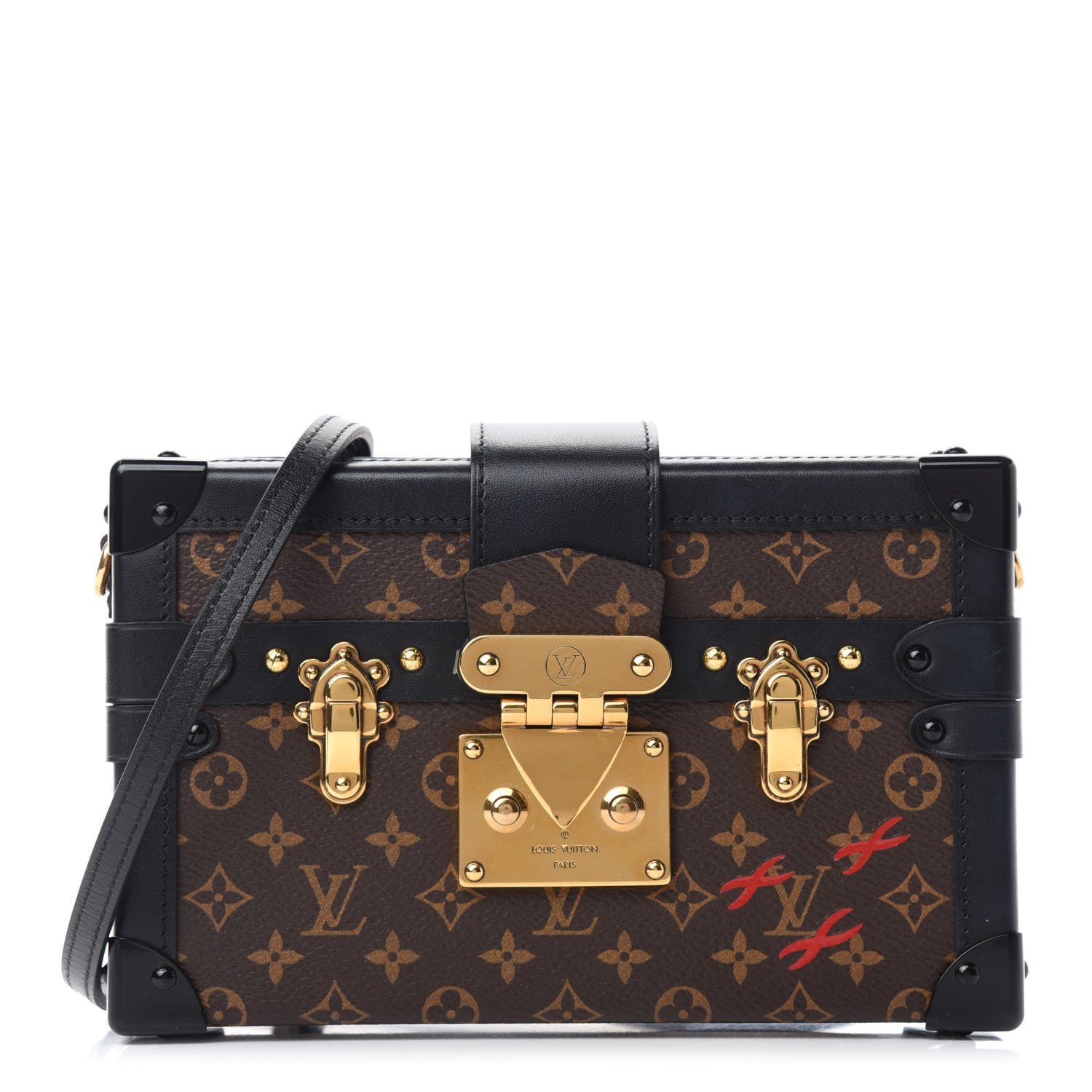 Louis Vuitton Monogram Petite Malle Black 1 of 10