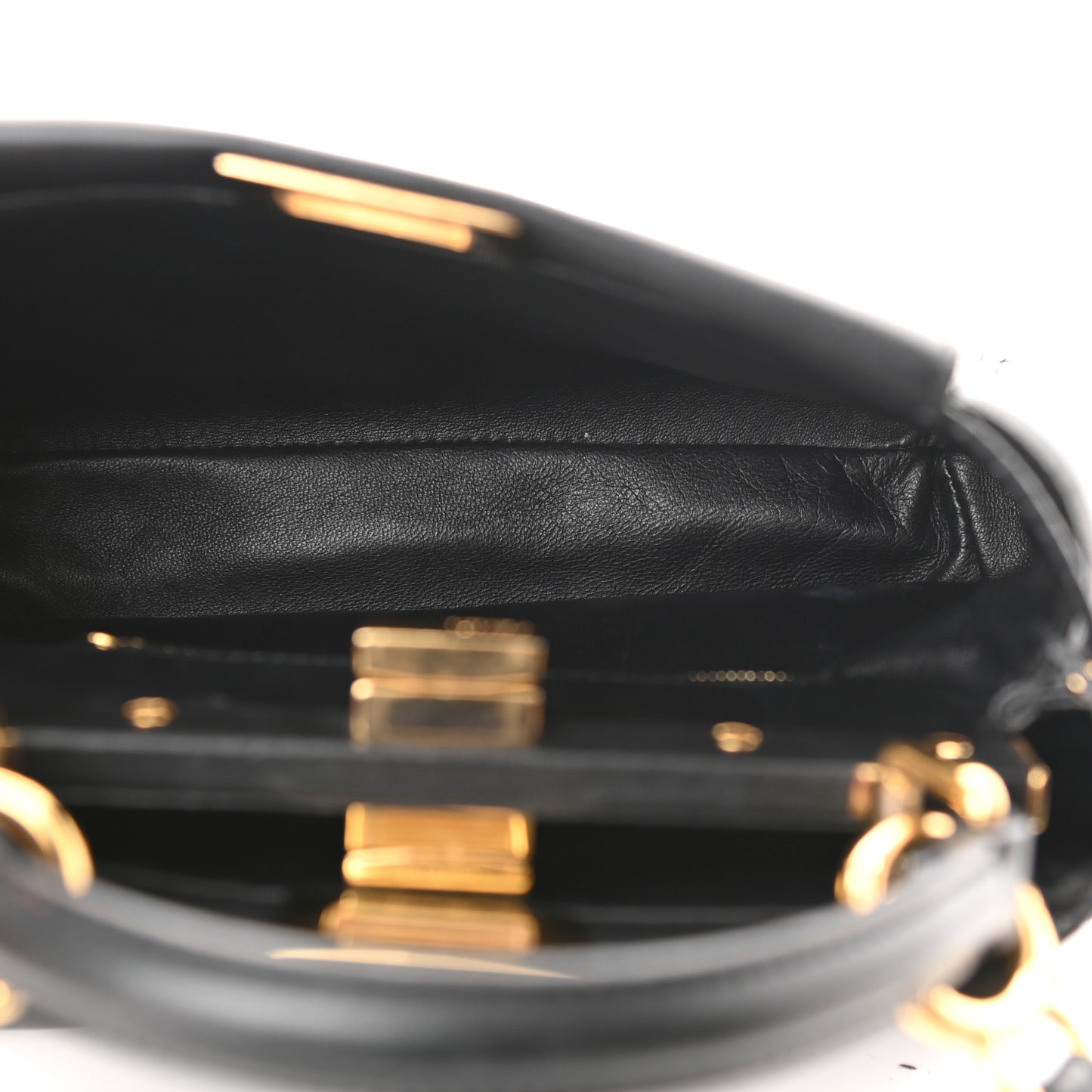 Nappa Mini Peekaboo Iconic Satchel Black