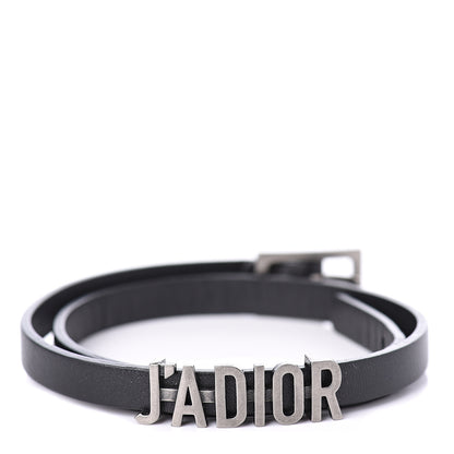 Christian Dior Calfskin J'adior Double Bracelet Black 1 of 5