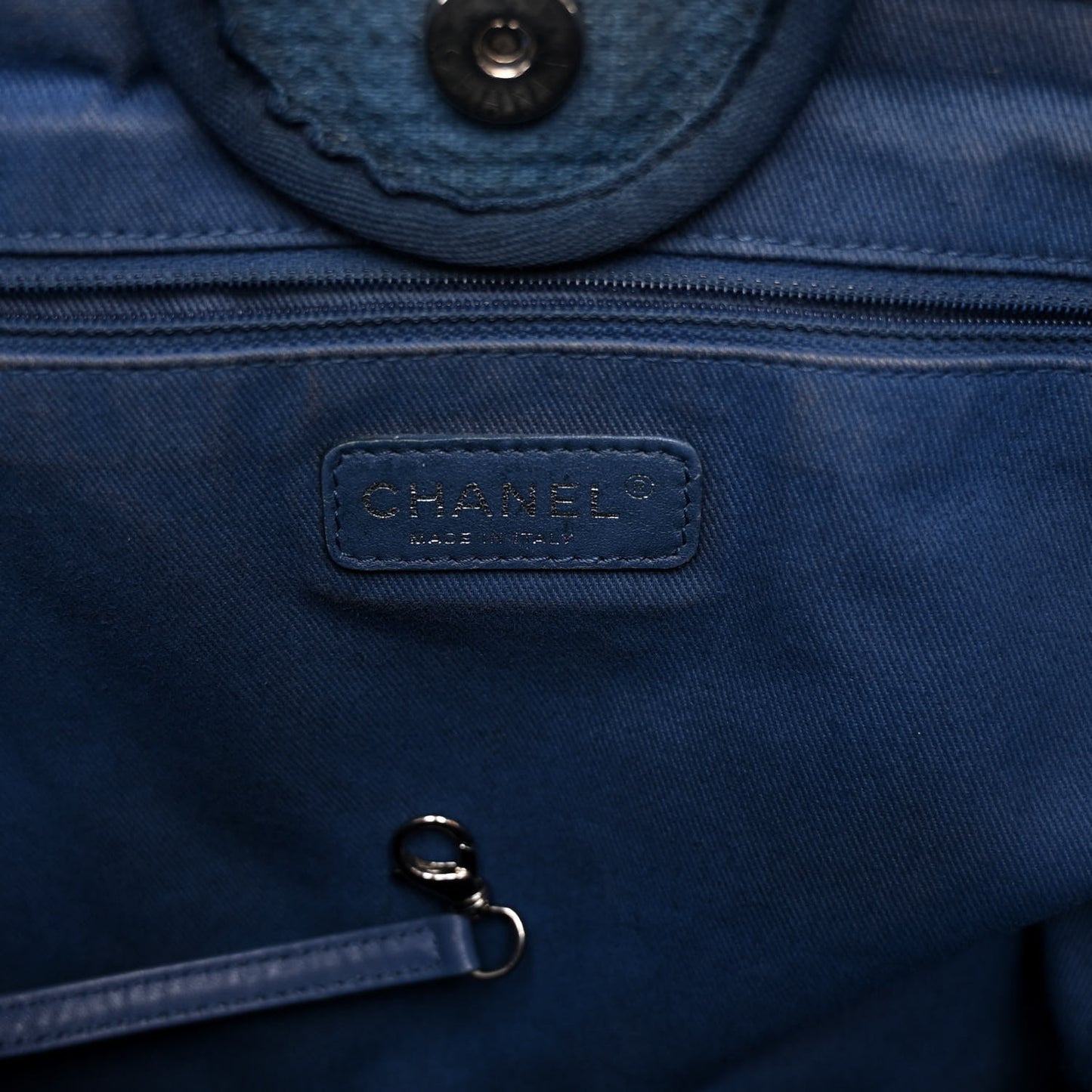 Canvas Medium Deauville Tote Blue