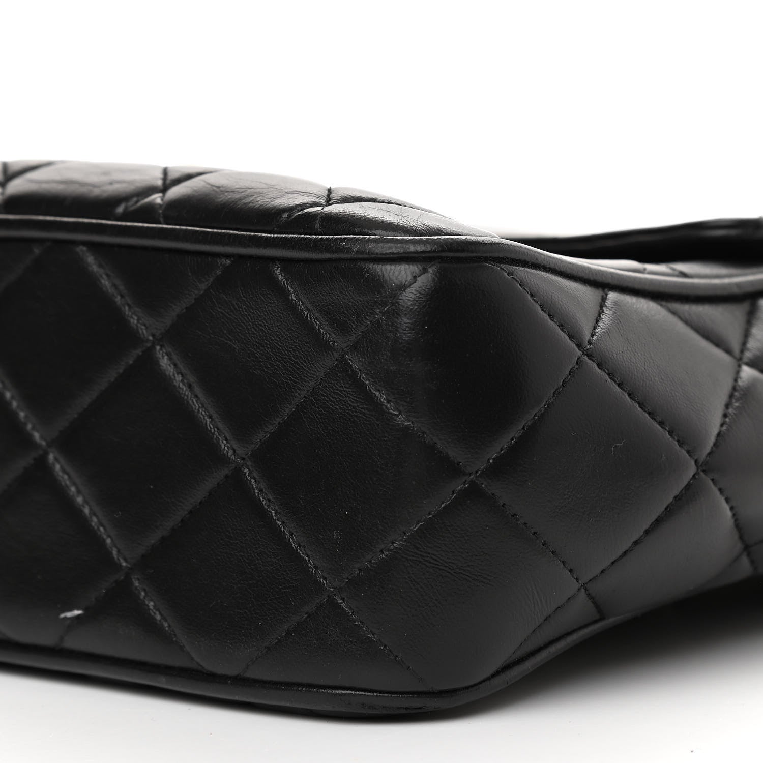 Chanel Lambskin Quilted Tassel Flap Camera Case Black 11 of 12
