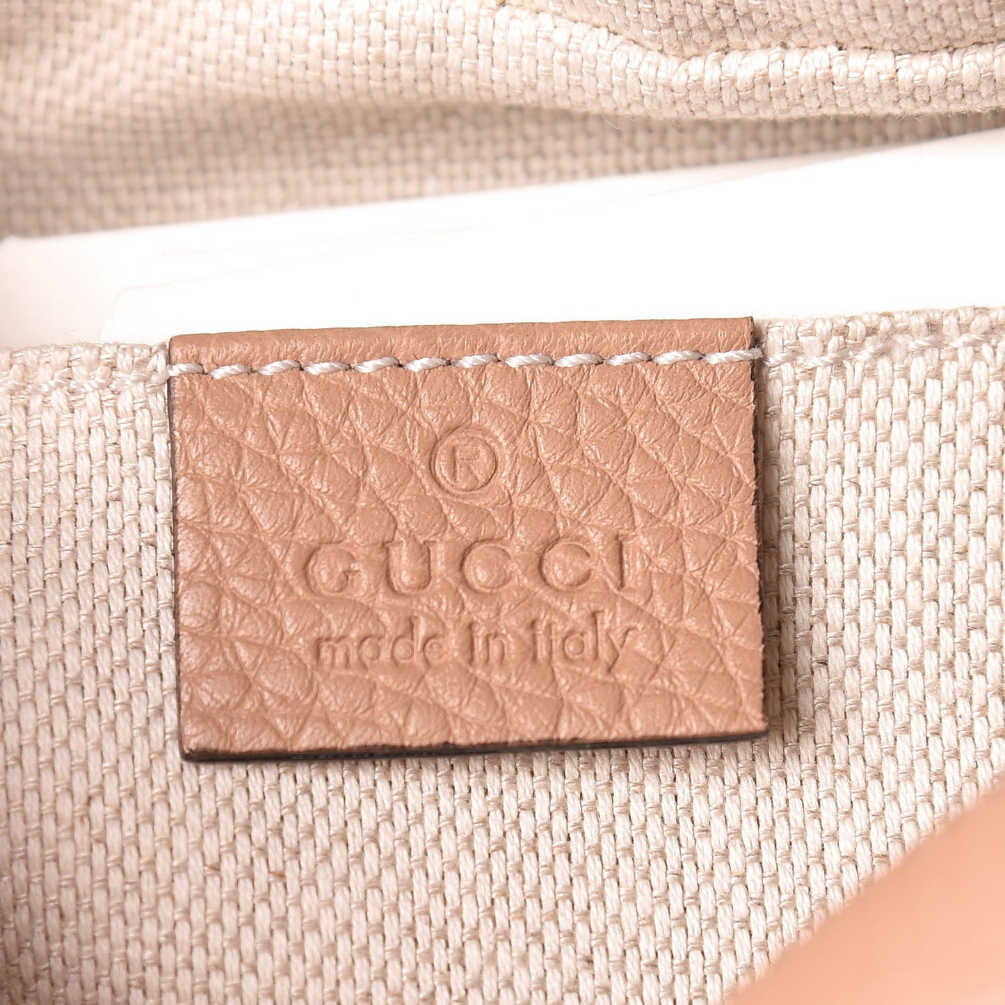 Pebbled Calfskin Small Soho Disco Bag Camelia