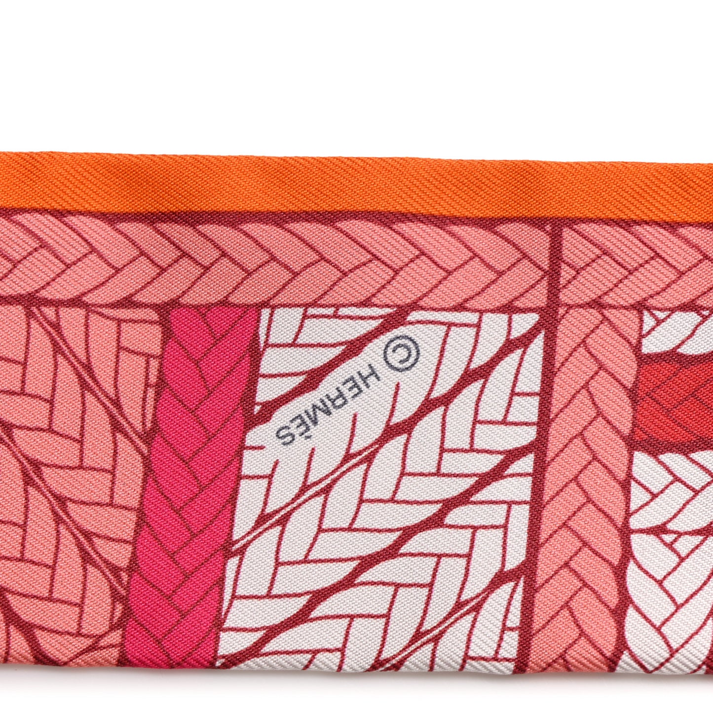 Silk Tresses H Twilly Rose Vif Orange White