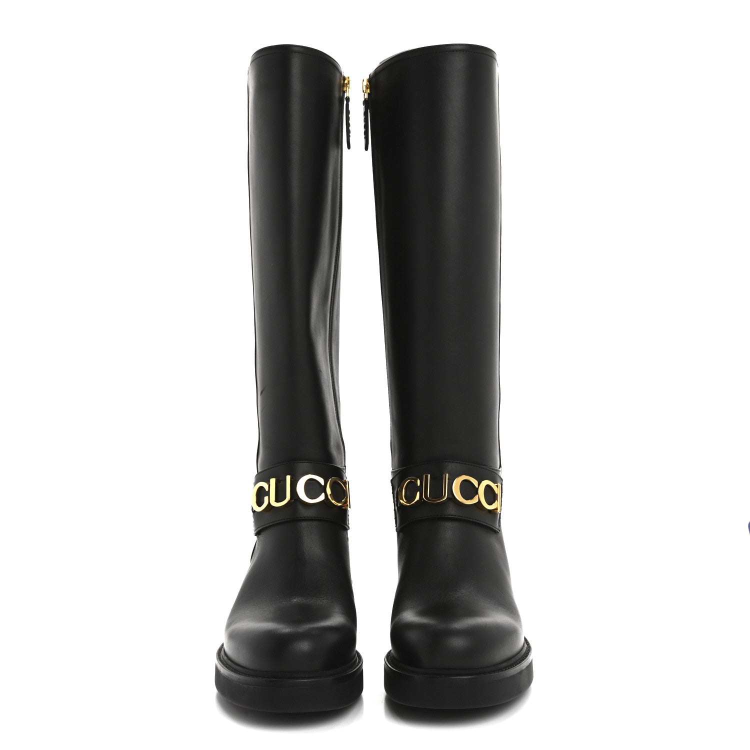 Gucci Calfskin Over The Knee Boots 37 Black 1686306 – FASHIONPHILE