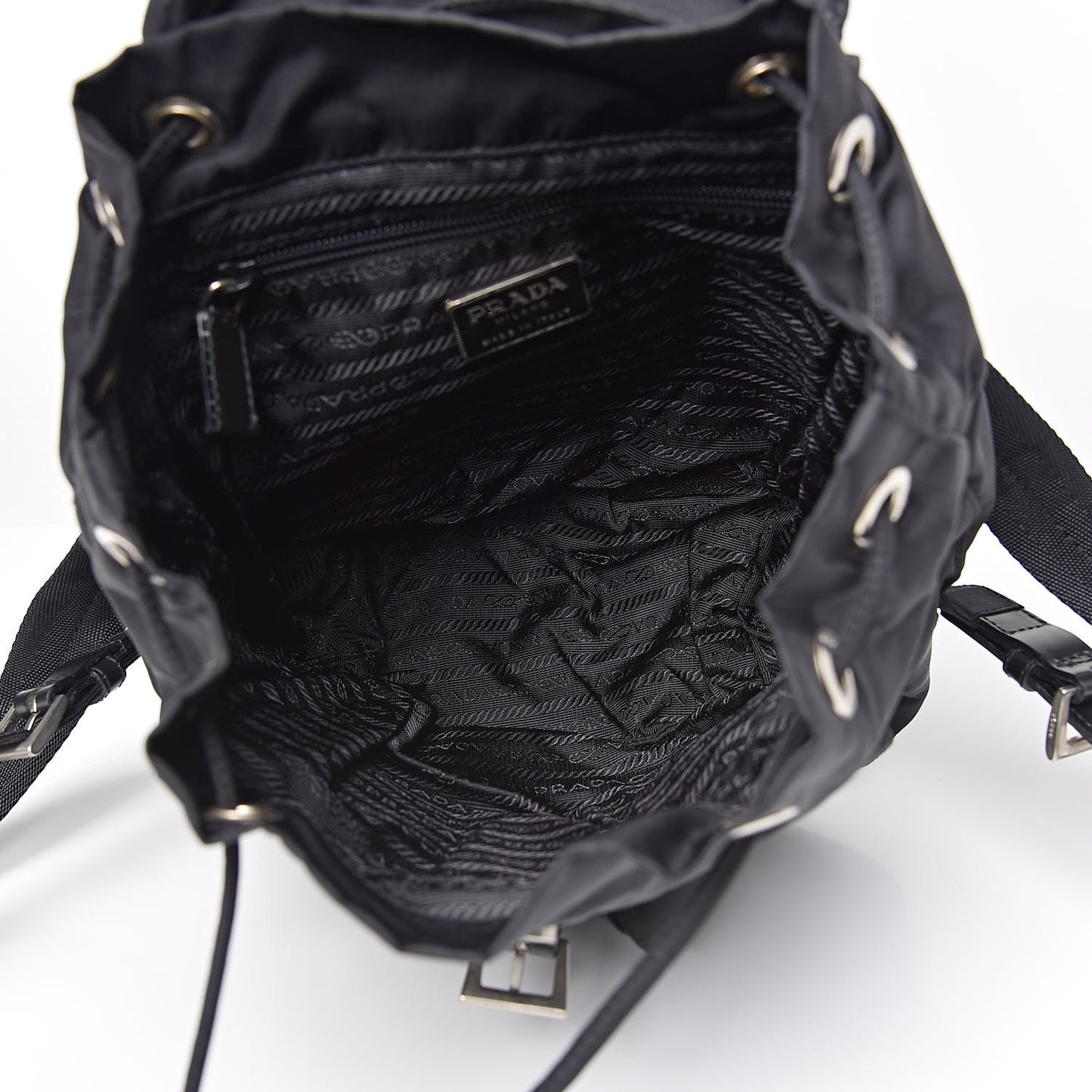 Tessuto Nylon Vela Small Backpack Black