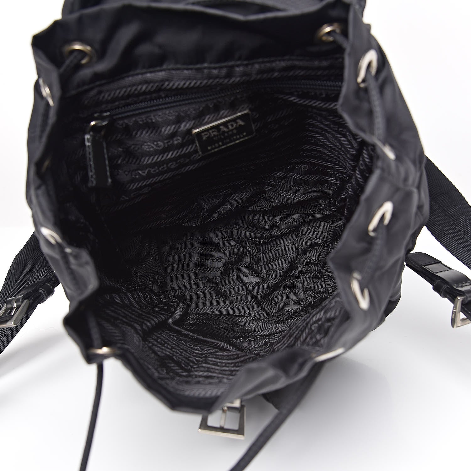 Prada Tessuto Nylon Vela Small Backpack Black 5 of 9