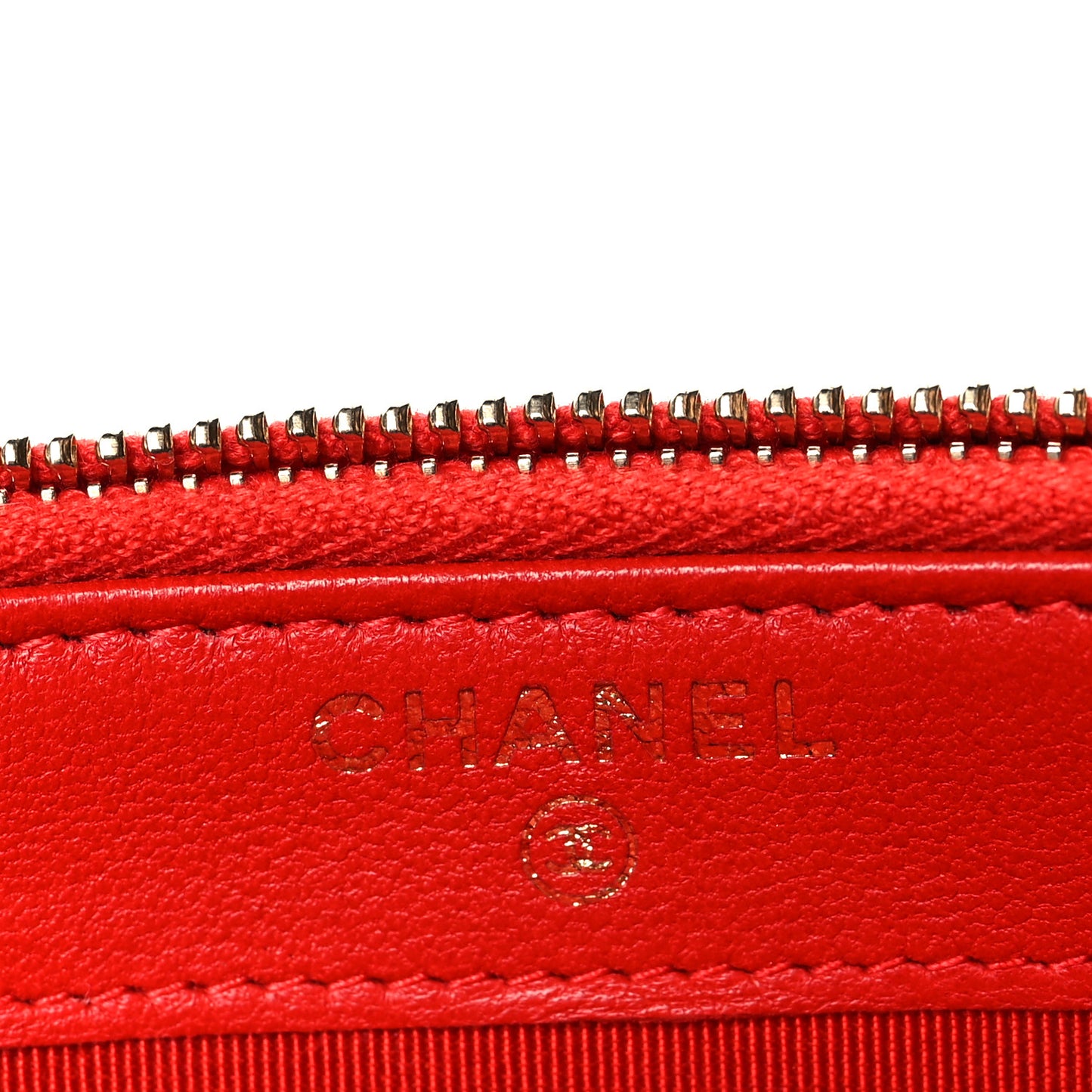 Lambskin Quilted Small Clutch With Chain Red