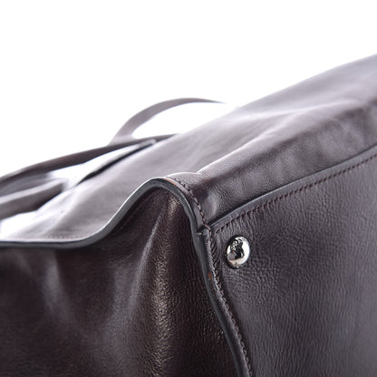 Prada Glace Calfskin Twin Pocket Tote Moro 14 of 16
