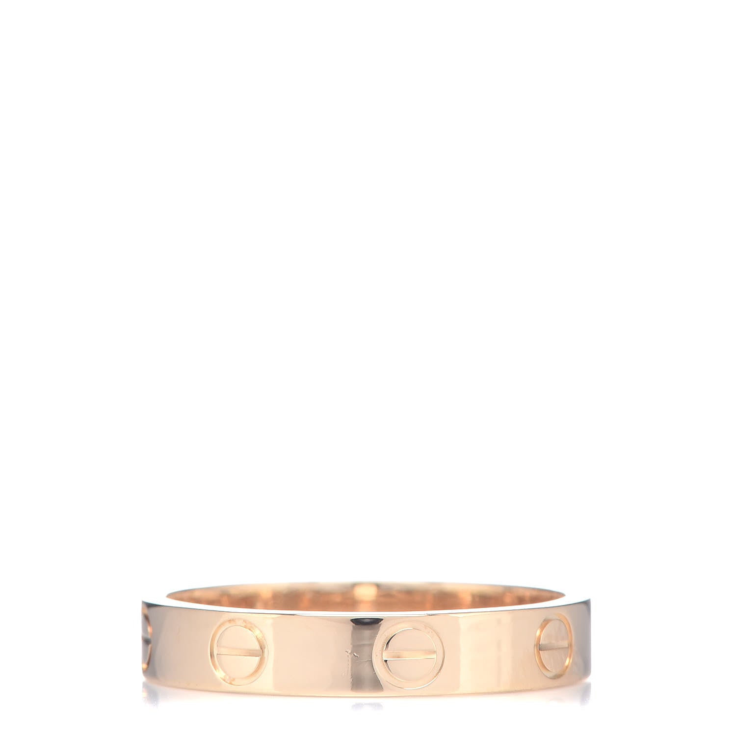 Cartier 18K Yellow Gold 3.5mm LOVE Wedding Band Ring 53 6.25 3 of 5